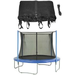 UPPER BOUNCE 14ft Trampoline Replacement Enclosure Surround Safety Net Protective Inside Netting with Adjustable Straps Compatible with 4 Straight Poles or 2