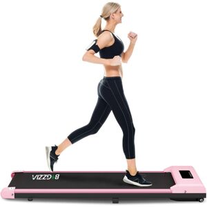 Bigzzia Motorised Treadmill, Under Desk Treadmill Portable Walking Running Pad Flat Slim Machine with Remote Control and LCD Display for Home Office