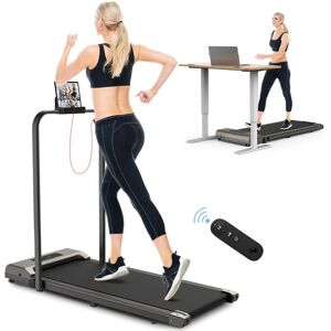 Bigzzia - 2 in 1 Motorised Treadmill, Under Desk Treadmill Portable Walking Running Pad Flat Slim Machine with Remote Control and lcd Display for