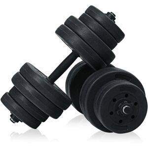 Costway - 30KG Dumbbells Set Adjustable Dumbbell Barbell Weight Lifting Training Equipment