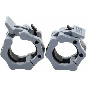 Denuotop - Canvas 2 Inch Clamps Quick Release Pair of Locking 2 Inch Pro Olympic Bar Lock Professional Workout Barbell Collar Clips for Bodybuilding