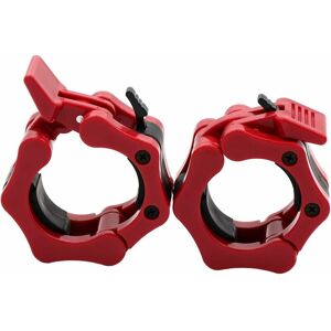 Denuotop - Canvas 2 inch Hose Clamps Quick Release Pair of Locking 2 inch Pro Olympic Bar Lock Professional Workout Barbell Collar Clips for