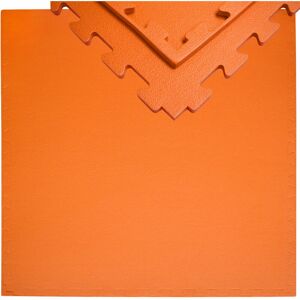 Eyepower - Exercise Puzzle Mat 12mm thick eva foam Protective Flooring 90x90cm expandable for fitness yoga sport Orange - orange