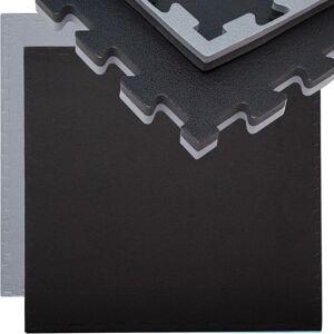 Eyepower - Exercise Puzzle Mat Protective Flooring for sport fitness 90x90x2cm Gray Black - schwarz