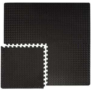 Eyepower - Protective Flooring Puzzle Fitness Mat Exercise Mats 4 pcs each 63x63cm + 8 frames in eva foam overall dimension 1.59qm infinitely