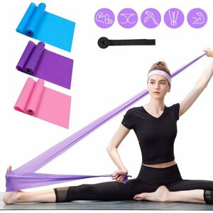 Langray - Fitness elastic band, pack of 3 - elastic bodybuilding resistance band exercises for physical rehabilitation bodybuilding pilates yoga in