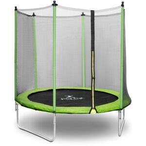 GYMREX Garden Trampoline Outdoor Trampoline + Net + Edge Cover ø 244 x 180 cm 80 kg