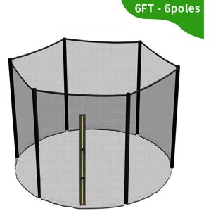 Premium Replacement Safety Enclosure Net Netting for 6FT(183cm) 6 poles trampoline - Greenbay