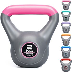 Core Balance - Vinyl Kettlebell - 2kg - Multi Coloured