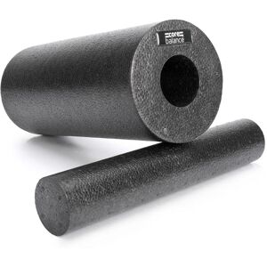 Core Balance - 2-In-1 Foam Roller - Black - Black