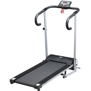 1-10Km/h Folding Treadmill Home Running Fitness Machine Silver - Silver and Black - Homcom