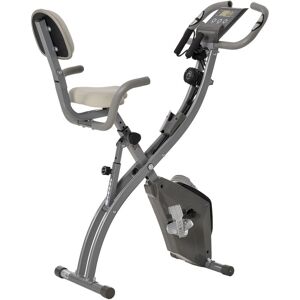 Homcom - 2-In-1 Upright Exercise Bike 8-Level Adjustable with Pulse Sensor Grey - Grey