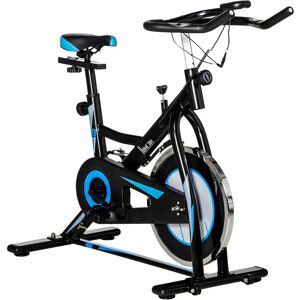 Homcom - 8kg Flywheel Stationary Exercise Bike Indoor Cycling Cardio Workout Bike - Black