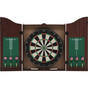 Professional Dart Set with Dartboard and Cabinet Sisal Steel VD32534 - Hommoo