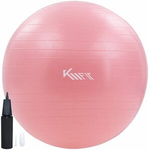 KM-FIT Exercise ball 65 cm training ball with air pump sitting ball office anti-burst ball for fitness, yoga, gymnastics, core training pezziball yoga ball