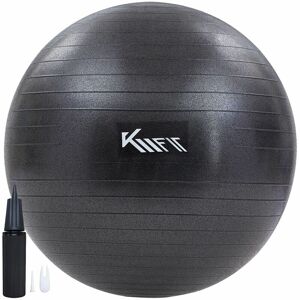 KM-Fit exercise ball 75 cm training ball with air pump sitting ball office anti-burst ball for fitness, yoga, gymnastics, core training pezziball
