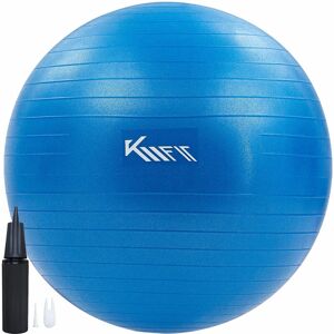 KM-FIT Exercise ball 75 cm training ball with air pump sitting ball office anti-burst ball for fitness, yoga, gymnastics, core training pezziball yoga ball