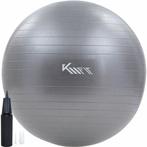 KM-FIT Exercise ball 75 cm training ball with air pump sitting ball office anti-burst ball for fitness, yoga, gymnastics, core training pezziball yoga ball