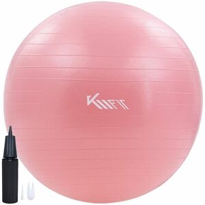 KM-FIT Gym ball 55 cm training ball with air pump sitting ball office anti-burst ball for fitness, yoga, gymnastics, core training pezziball yoga ball