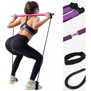 Langray - Fitness Machine - Long Resistance - for Strength Training, Lilac, 91 cm