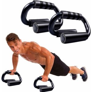 LANGRAY Pump Handles, 1 Pair Pump Wrist, Non-Slip Push Up Bars - Foam Grip - For Shoulders and Arms, Back and Abdominal Muscles, Push Up Bodybuilding
