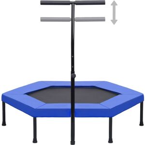 BERKFIELD HOME Mayfair Fitness Trampoline with Handle and Safety Pad Hexagon 122 cm