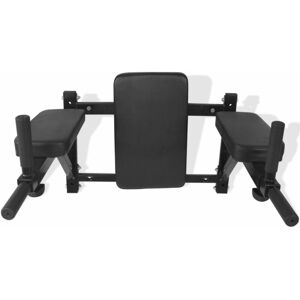 Berkfield Home - Mayfair Wall-mounted Fitness Dip Station Black