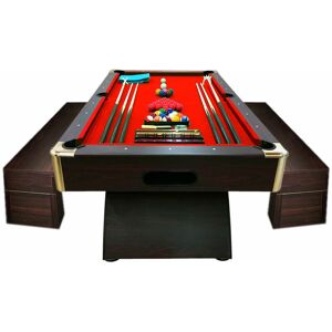 Simba Modern Pool Table 8-foot with storage benches - Caesar