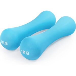 Core Balance - Neoprene Bone Dumbbells - 1kg (Light Blue) - Light Blue (2x 1kg)