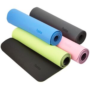 Physioroom - Non-Slip 6mm Yoga Fitness Exercise Mat - tpe Double Colour Yoga Matt - Green