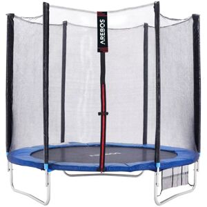 Arebos Trampoline Garden Trampoline Children's Trampoline Outdoor Complete Set Ladder Set - Blue