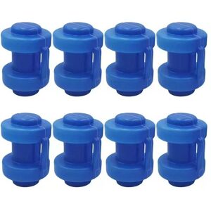 Pieces Trampoline End Caps ø 25 mm, Piece Detachee Trampoline, for Trampoline Net Rods, Blue Denuotop