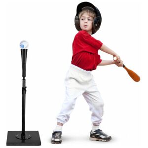 COSTWAY Portable Baseball Batting Tee Stand Height Adjustable Softball Tee