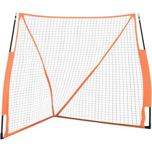Portable Baseball Net Orange&Black 183x182x183cm Steel&Polyester Vidaxl
