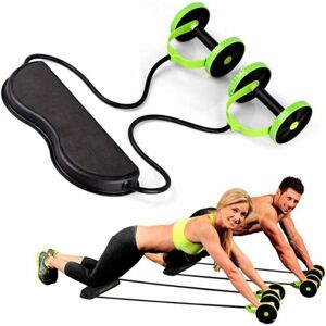 LANGRAY Pull Up Abdominal Muscle Wheel, Abdominal Elastic Resistance Rope Tool, Bodybuilding Machine, Strengthen, Tone Your Abs, Core, Arms, Back