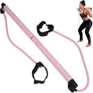 Relaxdays - Abdominal Trainer Band, Elastic Sit Up Trainer, Multifunctional, Pedal Resistance Band Home, Pink