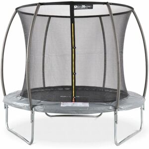 SWEEEK 8ft trampoline with inner safety net for optimum safety - Ø250cm - Pluton Inner - Grey - Grey