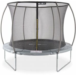 SWEEEK 10ft trampoline with inner safety net for optimal safety - Ø305 cm - Mars Inner - Grey - Grey