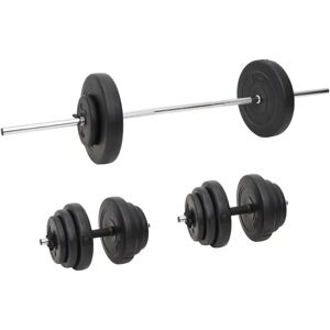 Berkfield Home - Royalton Barbell and Dumbbell with Plates 60 kg