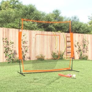 Berkfield Home - Royalton Portable Baseball Net Red&Black 219x107x212 cm Steel&Polyester