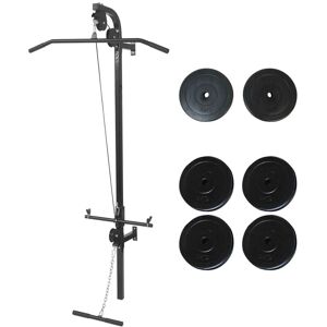 Berkfield Home - Royalton Wall-mounted Power Tower with Weight Plates 40 kg