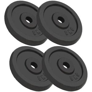 Berkfield Home - Royalton Weight Plates 4 pcs 4x5 kg Cast Iron