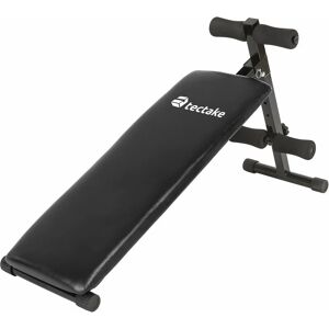 Tectake - Sit up bench model 1 - weight bench, gym bench, workout bench - black