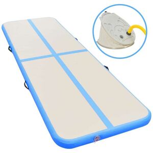 Sweiko - Inflatable Gymnastics Mat with Pump 500x100x10 cm pvc Blue VDTD32869