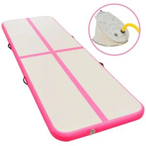 SWEIKO Inflatable Gymnastics Mat with Pump 700x100x10 cm pvc Pink VDTD32874