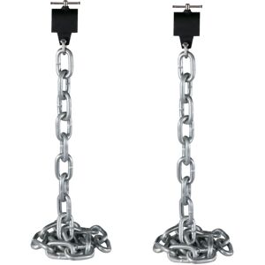 VEVOR 1 Pair Weight Lifting Chains 12KG, Weightlifting Chains With Collars, Olympic Barbell Chains Silver Weight Chains For Bench, Bench Press Chains