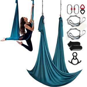 VEVOR Aerial Silk & Yoga Swing, 11 Yards, Aerial Yoga Hammock Kit with 100gsm Nylon Fabric, Full Rigging Hardware & Easy Set-up Guide, Antigravity