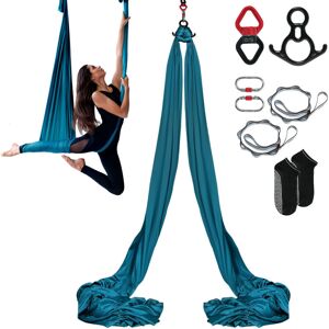 VEVOR Aerial Silk & Yoga Swing, 8.7 Yards, Aerial Yoga Hammock Kit with 100gsm Nylon Fabric, Full Rigging Hardware & Easy Set-up Guide, Antigravity