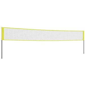 Volleyball Net Yellow and Black 823x244 cm pe Fabric Vidaxl