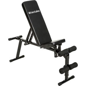 Tectake - Weight bench made of steel - weights bench, gym bench, workout bench - black